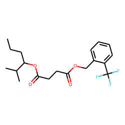 Succinic acid, 2-methylhex-3-yl 2-(trifluoromethyl)benzyl ester