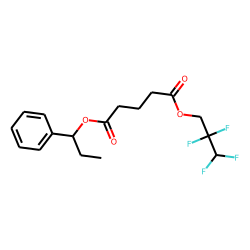 Glutaric acid, 2,2,3,3-tetrafluoropropyl 1-phenylpropyl ester