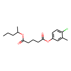 Glutaric acid, 4-chloro-3-methylphenyl 2-pentyl ester