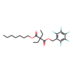 Diethylmalonic acid, heptyl pentafluorobenzyl ester