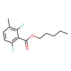 2,6-Difluoro-3-methylbenzoic acid, pentyl ester