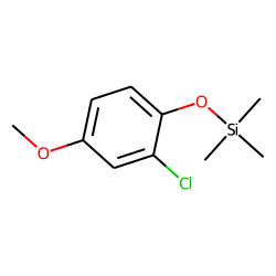 2-Chloro-4-methoxyphenol, trimethylsilyl ether