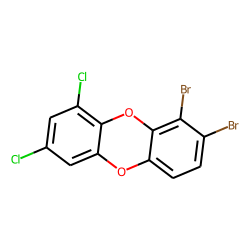 1,2-dibromo,7,9-dichloro-dibenzo-dioxin