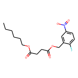 Succinic acid, 2-fluoro-5-nitrobenzyl hexyl ester
