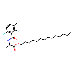 D-Alanine, N-(2,6-difluoro-3-methylbenzoyl)-, tetradecyl ester