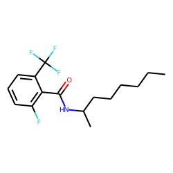 2-Fluoro-6-trifluoromethylbenzamide, N-(2-octyl)-