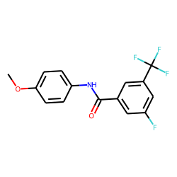 3-Fluoro-5-trifluoromethylbenzamide, N-(4-methoxyphenyl)-