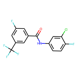 3-Fluoro-5-trifluoromethylbenzamide, N-(3-chloro-4-fluorophenyl)-