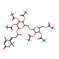 9-Hydroxymegastigma-4,6-dien-3-one (isomer # 2), 6-O-(«alpha»-arabinofuranosyl)-«beta»-D-glucopyranoside, TFA