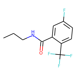 Benzamide, 2-trifluoromethyl-5-fluoro-N-propyl-