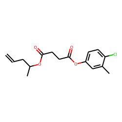 Succinic acid, 4-chloro-3-methylphenyl pent-4-en-2-yl ester