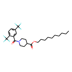 Isonipecotic acid, N-(2,5-di(trifluoromethyl)benzoyl)-, decyl ester