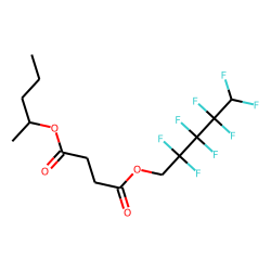 Succinic acid, 2,2,3,3,4,4,5,5-octafluoropentyl 2-pentyl ester