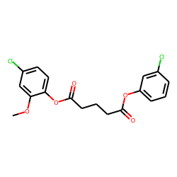 Glutaric acid, 3-chlorophenyl 4-chloro-2-methoxyphenyl ester