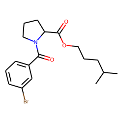 L-Proline, N-(3-bromobenzoyl)-, isohexyl ester