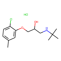 2-Propanol, 1-tert-butylamino-3-(6-chloro-m-tolyloxy)-, hydrochloride