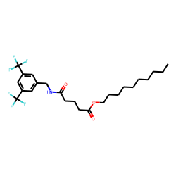 Glutaric acid, monoamide, N-(3,5-di(trifluoromethyl)benzyl)-, decyl ester
