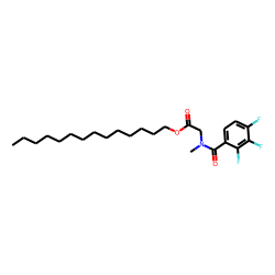 Sarcosine, N-(2,3,4-trifluorobenzoyl)-, tetradecyl ester