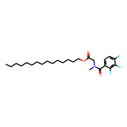 Sarcosine, N-(2,3,4-trifluorobenzoyl)-, pentadecyl ester