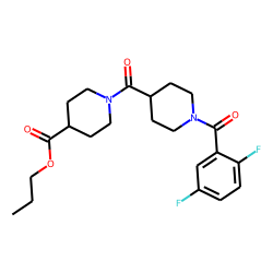 Isonipecotinoylisonipecotic acid, N'-(2,5-difluorobenzoyl)-, propyl ester
