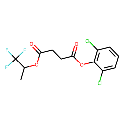 Succinic acid, 1,1,1-trifluoroprop-2-yl 2,6-dichlorophenyl ester