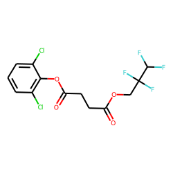 Succinic acid, 2,2,3,3-tetrafluoropropyl 2,6-dichlorophenyl ester
