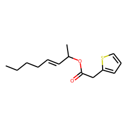 2-Thiopheneacetic acid, oct-3-en-2-yl ester