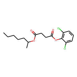 Succinic acid, hept-2-yl 2,6-dichlorophenyl ester