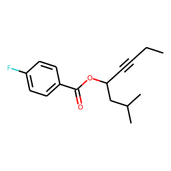 4-Fluorobenzoic acid, 2-methyloct-5-yn-4-yl ester