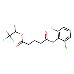 Glutaric acid, 1,1,1-trifluoroprop-2-yl 2-chloro-6-fluorophenyl ester