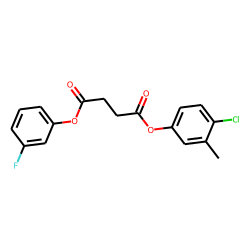 Succinic acid, 4-chloro-3-methylphenyl 3-fluorophenyl ester