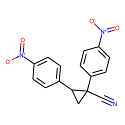 Cyclopropanecarbonitrile, 1,2-bis(p-nitrophenyl)-