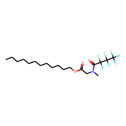 Sarcosine, n-heptafluorobutyryl-, dodecyl ester