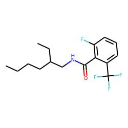 Benzamide, 6-trifluoromethyl-2-fluoro-N-(2-ethylhexyl)-