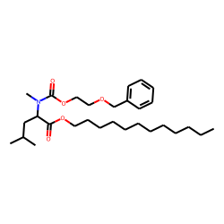 L-Leucine, N-methyl-N-(2-(benzyloxy)ethoxycarbonyl)-, dodecyl ester