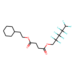Succinic acid, 2,2,3,3,4,4,5,5-octafluoropentyl 2-cyclohexylethyl ester