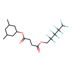 Succinic acid, 2,2,3,3,4,4,5,5-octafluoropentyl 3,5-dimethylcyclohexyl ester