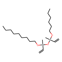 Silane, methylvinyl(hexyloxy)(methylvinylnonyloxysilyloxy)-