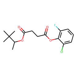 Succinic acid, 2-chloro-6-fluorophenyl 3,3-dimethylbut-2-yl ester