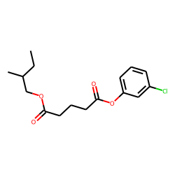 Glutaric acid, 3-chlorophenyl 2-methylbutyl ester