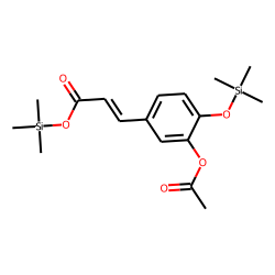 (E)-3-Acetylcaffeic acid, bis-TMS