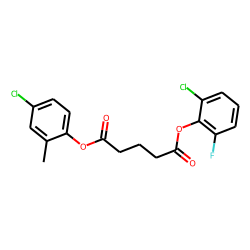 Glutaric acid, 2-chloro-6-fluorophenyl 2-methyl-4-chlorophenyl ester