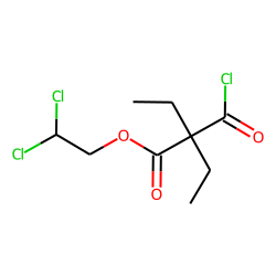 Diethylmalonic acid, monochloride, 2,2-dichloroethyl ester