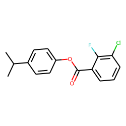 3-Chloro-2-fluorobenzoic acid, 4-isopropylphenyl ester