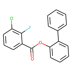 3-Chloro-2-fluorobenzoic acid, 2-biphenyl ester