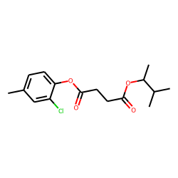 Succinic acid, 3-methylbut-2-yl 2-chloro-4-methylphenyl ester