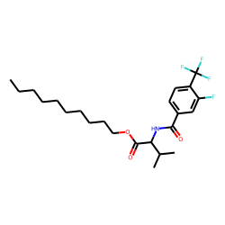 L-Valine, N-(3-fluoro-4-trifluoromethylbenzoyl)-, decyl ester
