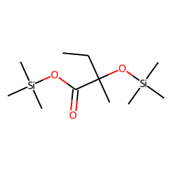 Butanoic acid, 2-methyl-2-[(trimethylsilyl)oxy]-, trimethylsilyl ester