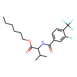 L-Valine, N-(3-fluoro-4-trifluoromethylbenzoyl)-, hexyl ester