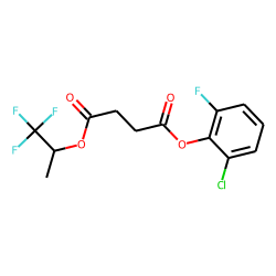 Succinic acid, 2-chloro-6-fluorophenyl 1,1,1-trifluoroprop-2-yl ester